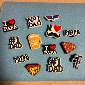 🔴Assorted Dad and Papa Shoe Charms
